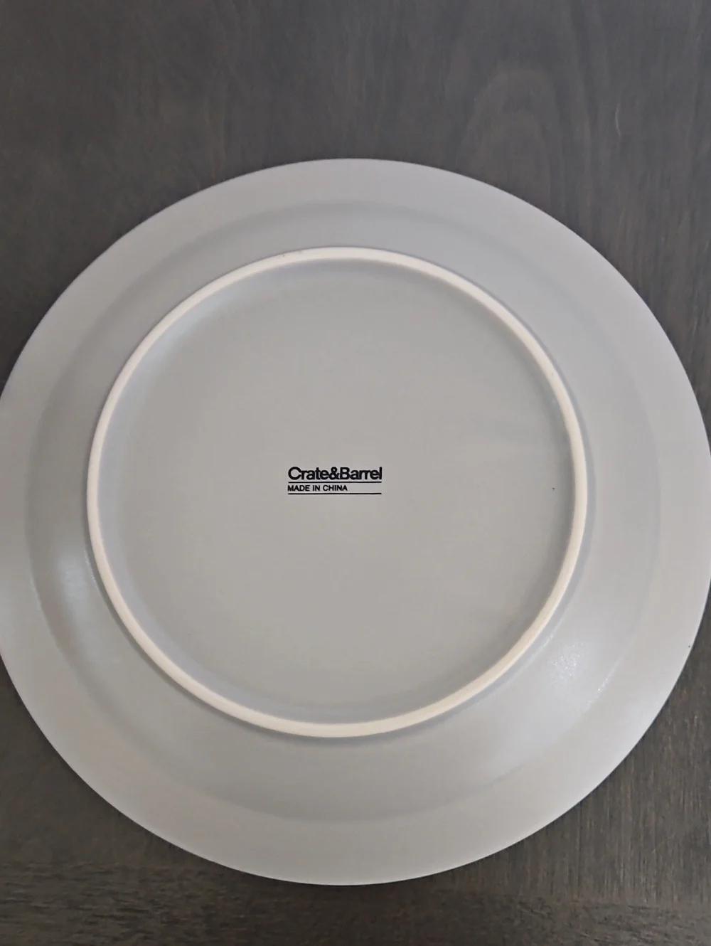 Crate&Barrel Paige Gray Stoneware 9